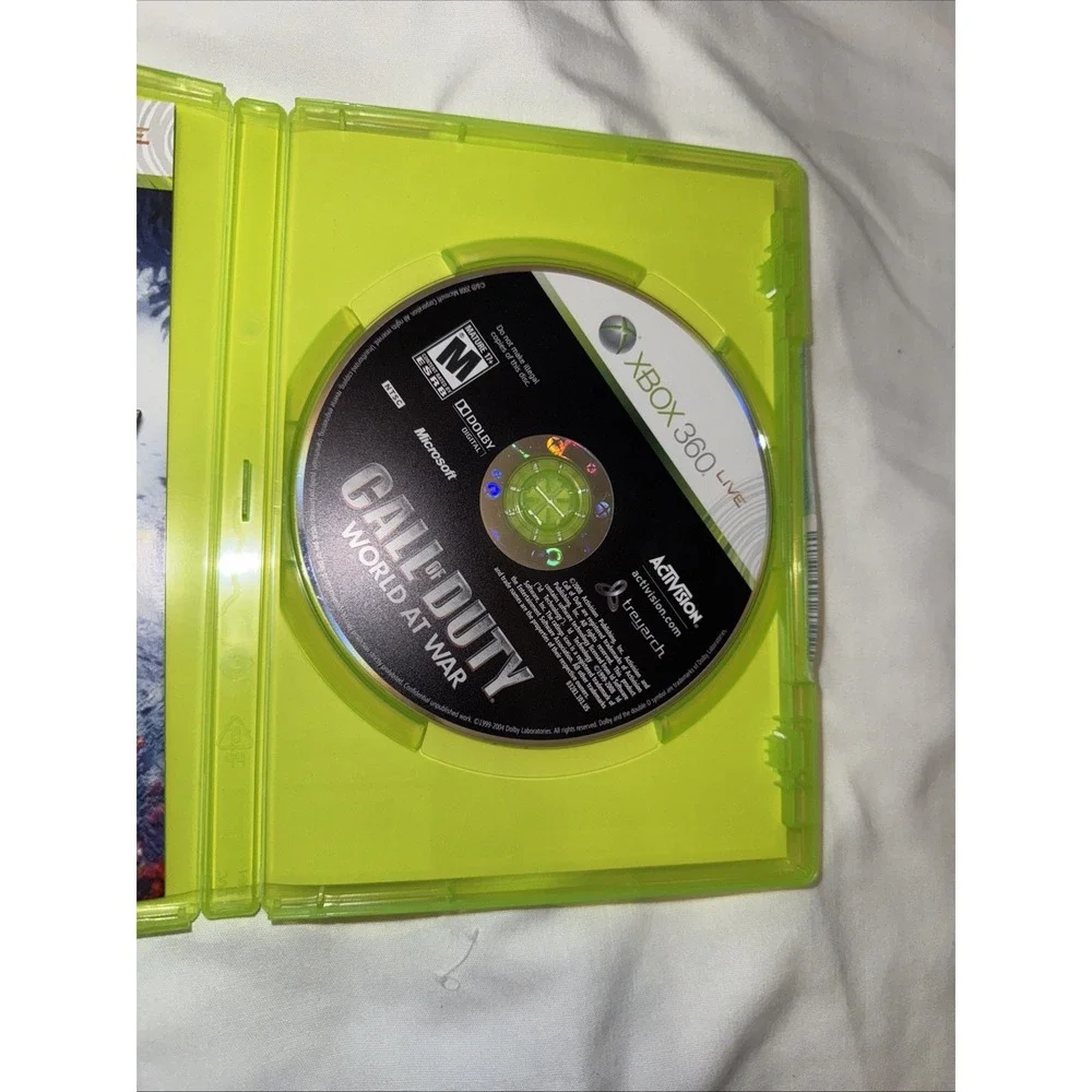 Call of Duty:‎ World at War - Microsoft Xbox 360 CIB Complete Tested & Working